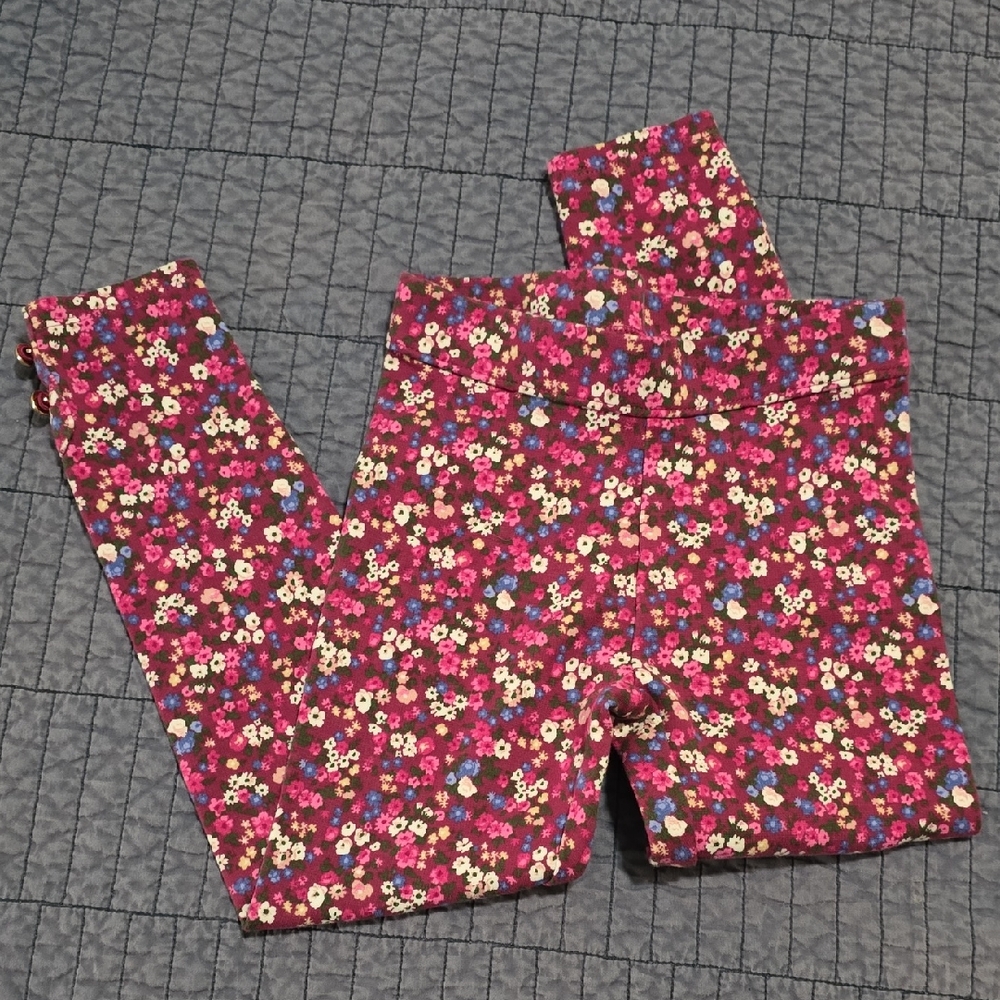 Janie and Jack Pink Floral Leggings